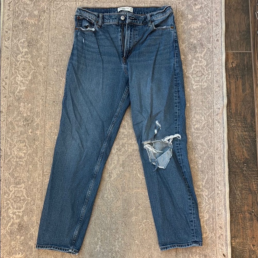 Abercrombie & Fitch High Rise Blue Denim